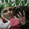 Prisoners return to West Bank greeted by a sea of Hamas green