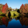 The Blue Mountains offers regional charm in any season. Pictured: The Fairmont Resort at Leura during autumn.