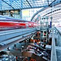 The station resembles the illustrations you used to see depicting cities of the future.