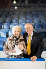 Former Olympic ice skater Gweneth Henke and her husband, former Australian ice hockey representative Geoff Henke.