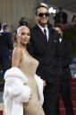Kim Kardashian and Pete Davidson attend the Met Gala earlier this week.