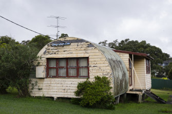 An unrenovated Nissen hut in Belmont North.