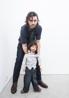 Artist Simon Zoric with ... Simon.