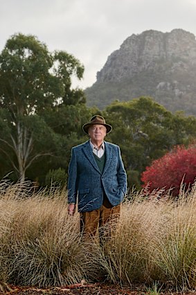 Allan Myers at his property in Dunkeld.