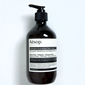 Aesop Reverence Aromatique 
Hand Wash, $39.
