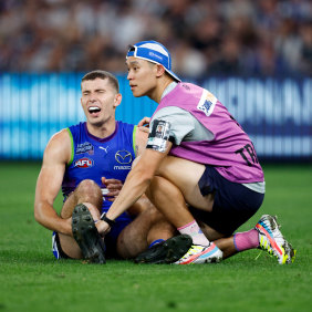 Callum Coleman-Jones ruptured his Achilles on Good Friday against Carlton.