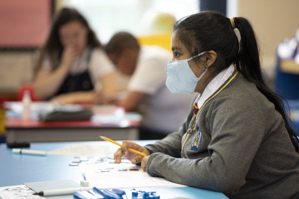 Schoolchildren in year 3 and over will wear masks.