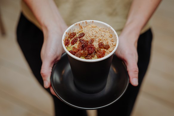 Sahlab, a creamy, drinkable milk pudding.