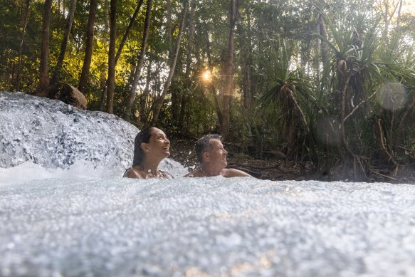 Berry Springs … cascades where few tourists go.