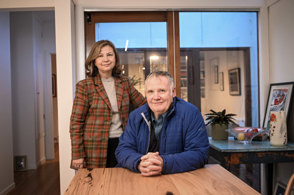 Michael and Pamela McInnes enjoyed their time in Alphington, where house prices have boomed.