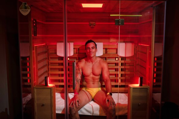 Ben Seymour believes infrared saunas have helped him with recovery and performance.
