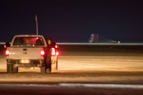 Boeing safely landed its crew capsule in the New Mexico desert on Sunday.