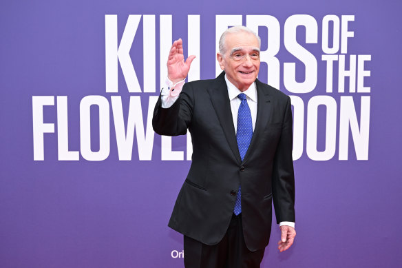 Director Martin Scorsese attends the Killers Of The Flower Moon premiere in London.