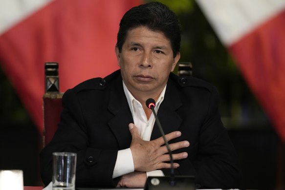 Detenidos: presidente peruano Pedro Castillo