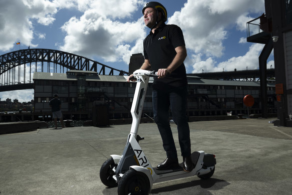 Adam Rossetto, the Australia and New Zealand general manager of Ario, expects e-scooters to arrive in Sydney soon.