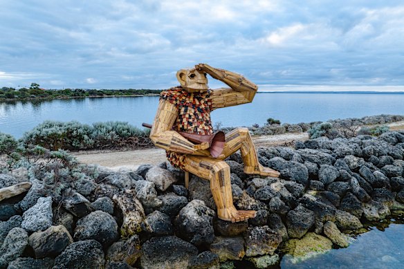 A Mandurah landmark: Thomas Dambo’s outdoor sculpture series The Giants.