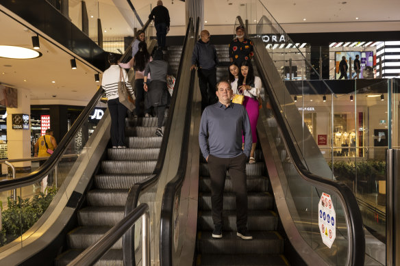 David Gianotten, the managing partner/architect of OMA at Westfield shopping centre in Parramatta.