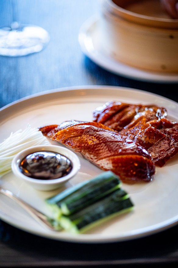 Peking duck pancakes.
