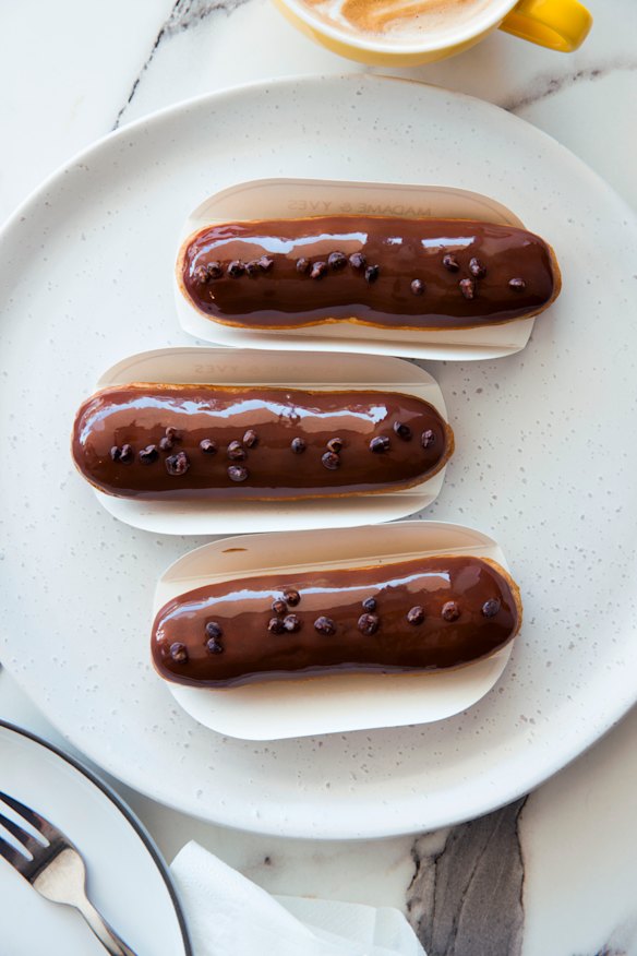 Chocolate eclairs now cost $10.50 from Madame & Yves.
