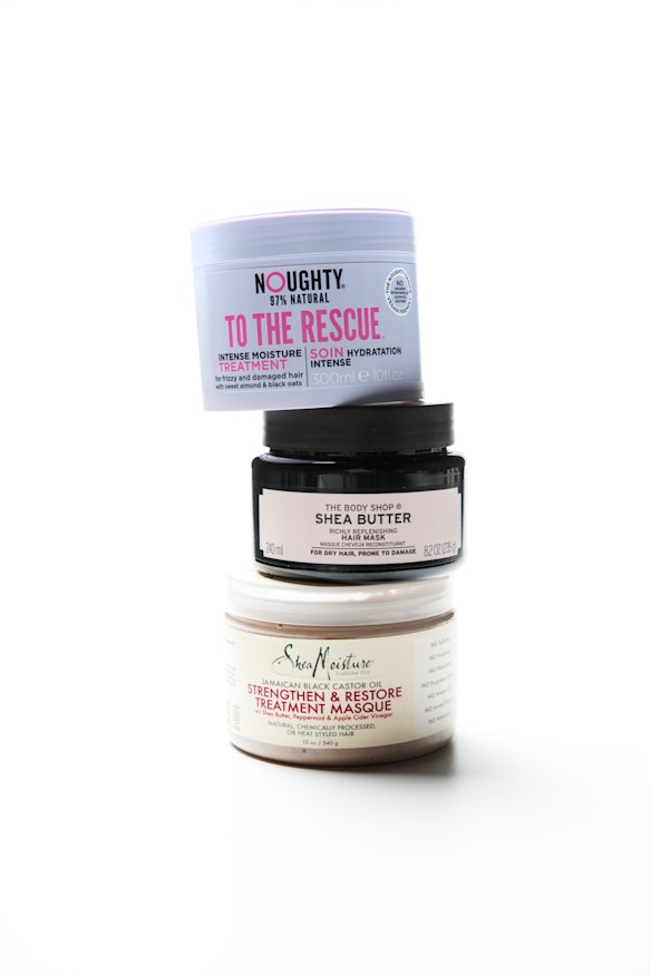 Noughty To The Rescue Intense Moisture Treatment, $17. The Body Shop Shea Butter Richly Replenishing Hair Mask, $25. Shea Moisture Jamaican Black Castor Oil. Strengthen & Restore Treatment Masque, $30. 