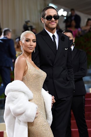 Kim Kardashian and Pete Davidson attend the Met Gala earlier this week.