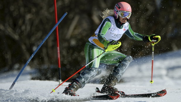 Jessica Gallagher won a medal for Australia at the 2014 Sochi Games.