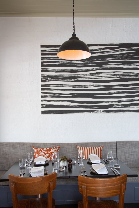 The dining room. 