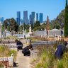 A community planting day at Melbourne General Cemetery