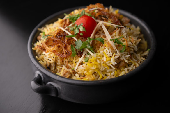 Hyderabadi chicken biryani is comfort food – simple but complex.