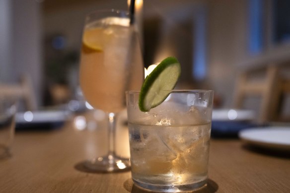 The Paloma mocktail and Tommy’s margarita.