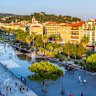 The Promenade du Paillon is a large park that extends from the city city to the waterfront.