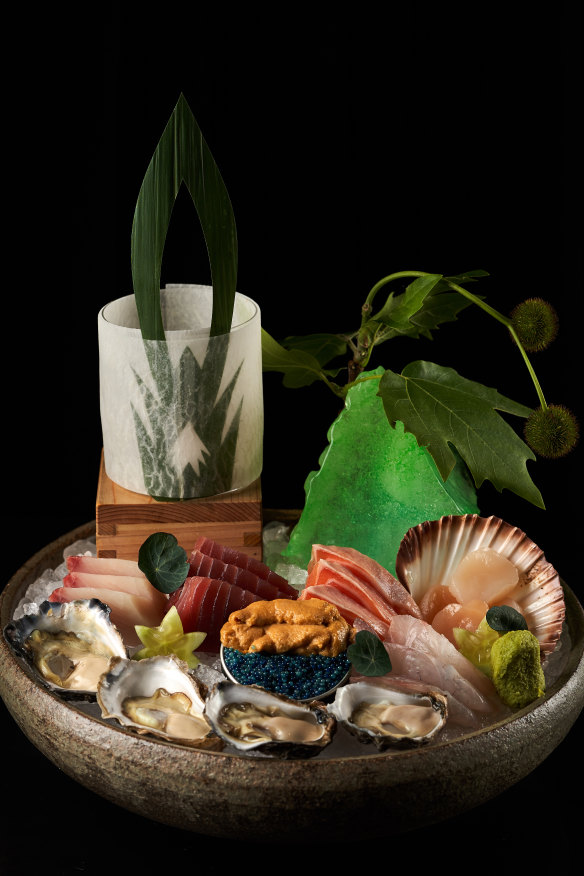 The signature sashimi platter. 