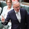 Prime Minister Anthony Albanese during Question Time