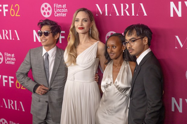 Pax Thien Jolie, Angelina Jolie, Zahara Marley Jolie, and Maddox Chivan Jolie in 2024