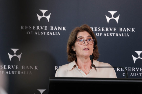 RBA governor Michele Bullock chaired the RBA board meeting on Monday and Tuesday.