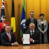 Climate Change and Energy Minister Chris Bowen and Prime Minister Anthony Albanese on Thursday.