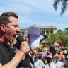 Labor blasts Greens for ‘grandstanding’ at CFMEU anti-Albanese protest