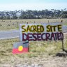 Sacred ground: Dispute over Aboriginal landmark pits landowner against journalist, musician