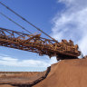 The value of iron ore, Australia’s largest export and a billion dollar earner for the federal government, has plunged 27 per cent from 18-month highs.