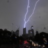 Power outages and football delays as storms hit Sydney
