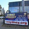 Seven-day ban on Sydney church after illegal sermon, $49,000 in fines