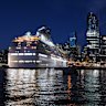 The Coral Princess pulled into Circular Quay just before sunrise on Wednesday morning.