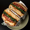 Hot salami sandwich (“Number Four”).