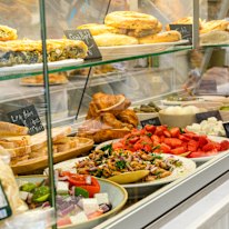Plenty of lunch options to grab and go at Foti and Friends.