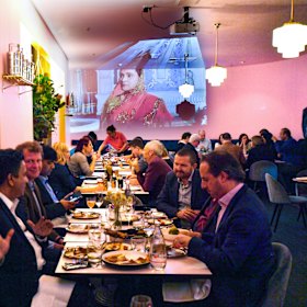 Inside the CBD restaurant.