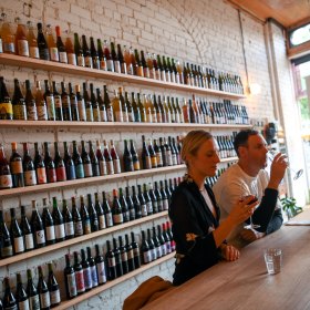 The bar focuses on natural wines.