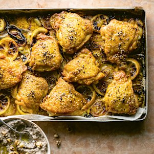 Chicken for lemon lovers with tarator.