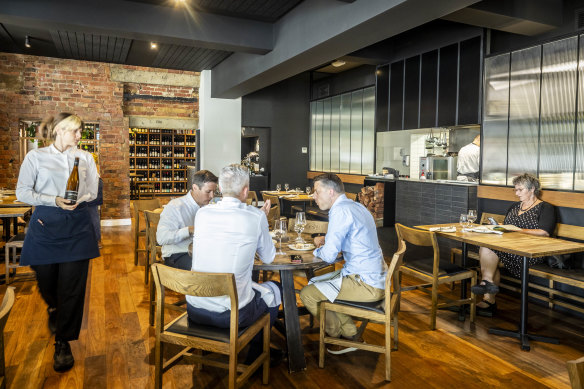 The freshly renovated dining room at The Recreation in Fitzroy North.