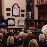 Anthony Albanese delivers the eulogy for Graham Richardson.