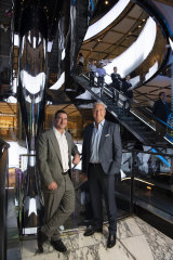 Scentre’s CEO designate Elliott Rusanow (left) with current CEO Peter Allen.